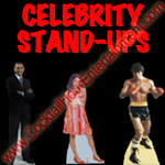 celebrity stand ups cardboard cutouts photos