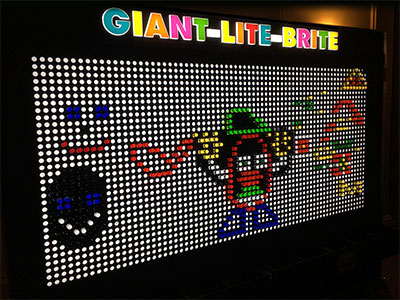 arcade giant lite brite