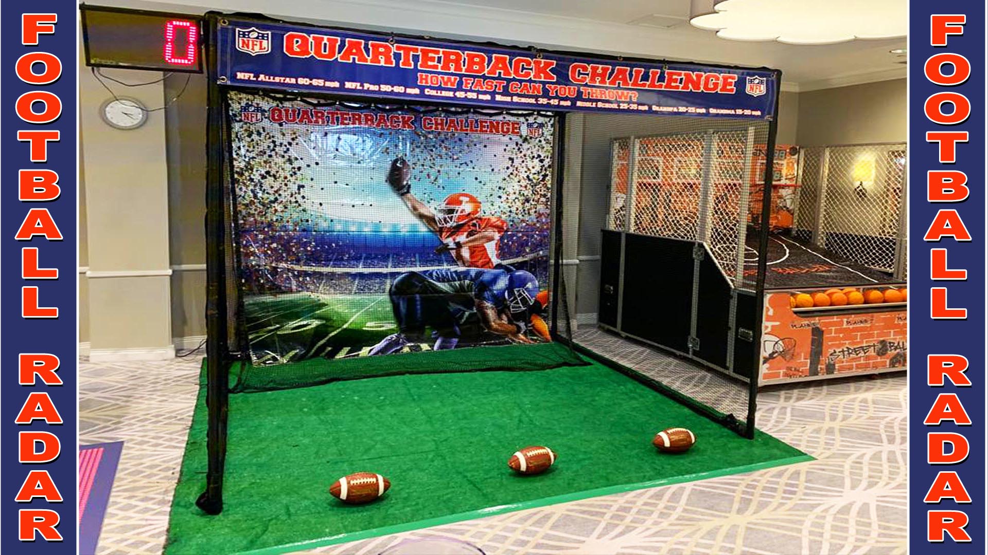 Football Toss Inflatable  Miami Photo Booth Rentals