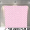 Pink White Pola Dot Backdrop for Photo Booth Rental