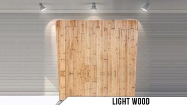 Light Wood Photo Backdrop for Photo Booth Rental
