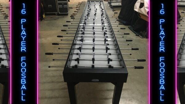 16 player LED foosball table party rental game