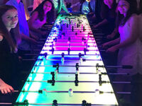 16 player LED foosball table party rental game button