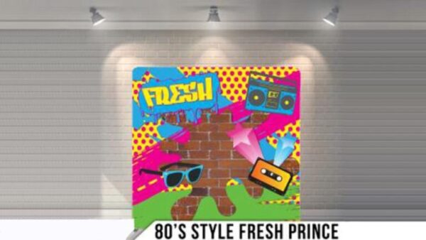 80's Fresh Prince Backdrop for Photo Booth Rental