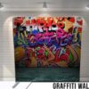Graffiti Wall Backdrop for Photo Booth Rental