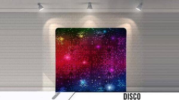 Disco Backdrop for Photo Booth Rental