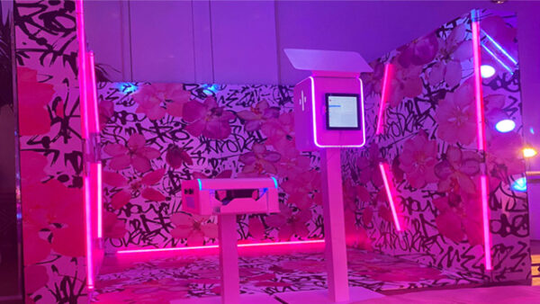 3D Branded photo booth with LED Lights