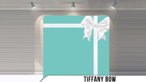 Tiffany Bow Backdrop for Photo Booth Rental