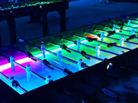 8 player LED foosball table party rental game button