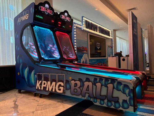 Branded skeeball arcade, game rental in Florida