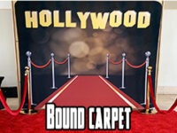 bound carpet for photo booth or photo backdrop