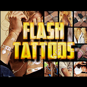 Metallic Flash Tattoos