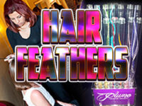 hair feather extensions party entertainment service