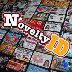 Novelty ID cards Button