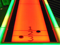 LED Shuffelboard Party Game Rental Button
