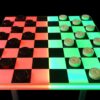 LED Checkers party rental game table