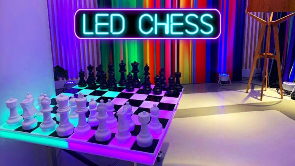 LED Chess party rental game table