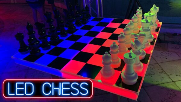 LED Chess party rental game table