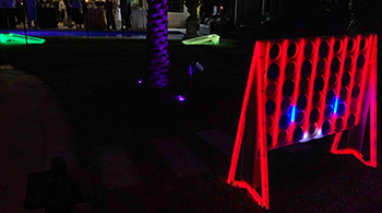 LED Connect Four party rental game
