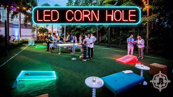 LED Corn hole party rental game