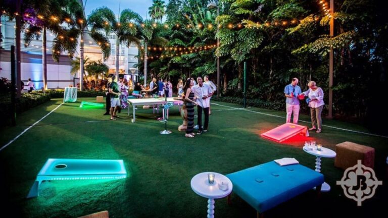 lawn games with LED lights