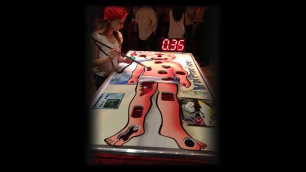 Life-size giant operation game