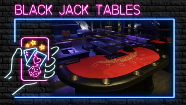 black Jack casino table rentals with dealers