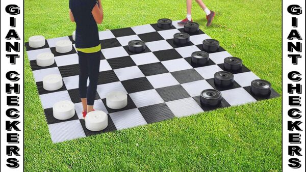 Giant Checkers party rental game