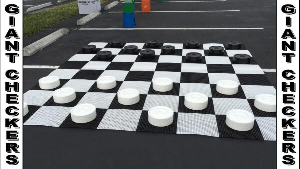 Giant Checkers party rental game