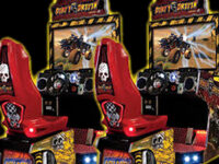 Sitdown Racing Driving Arcade Game button