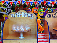 fish bowl toss carnival game rental