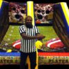 Inflatable football toss two player game rental