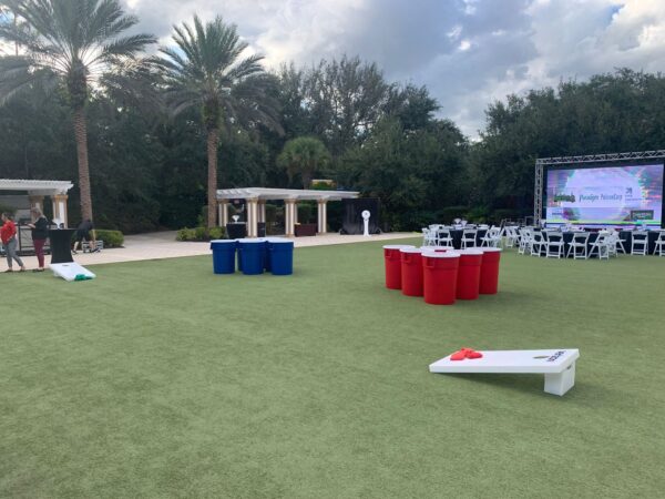 Giant Beer Pong Rental - Giant Solo Cup Ping Pong - Video Amusement