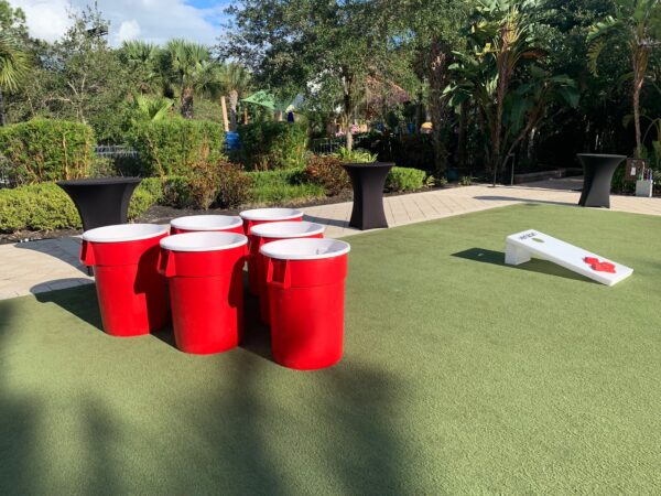 Giant Beer Pong party rental lawn game
