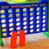 Giant Connect Four party rental game button