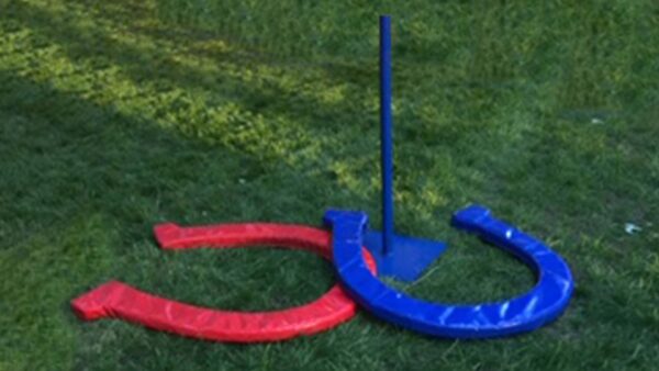 COCONUT Horseshoes Outside Game Red and Blue