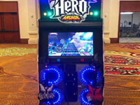 Guitar Hero Arcade Game Party Rental Button