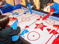 Hose Hockey Inflatable Party Rental Game Button