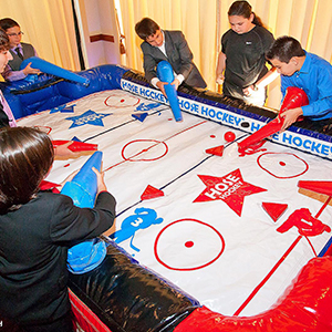 Hose Hockey Inflatable Party Rental Game Button