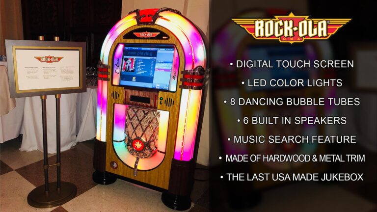 Jukebox Arcade Machine Cocktail Hour Entertainment
