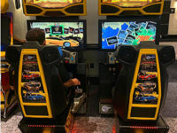 Sitdown Racing Driving Arcade Game Button