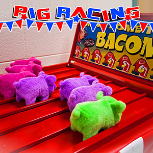 pig racing carnival game rental