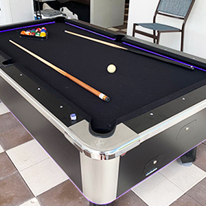 LED Pool Table Billiards Game Party Rental Button