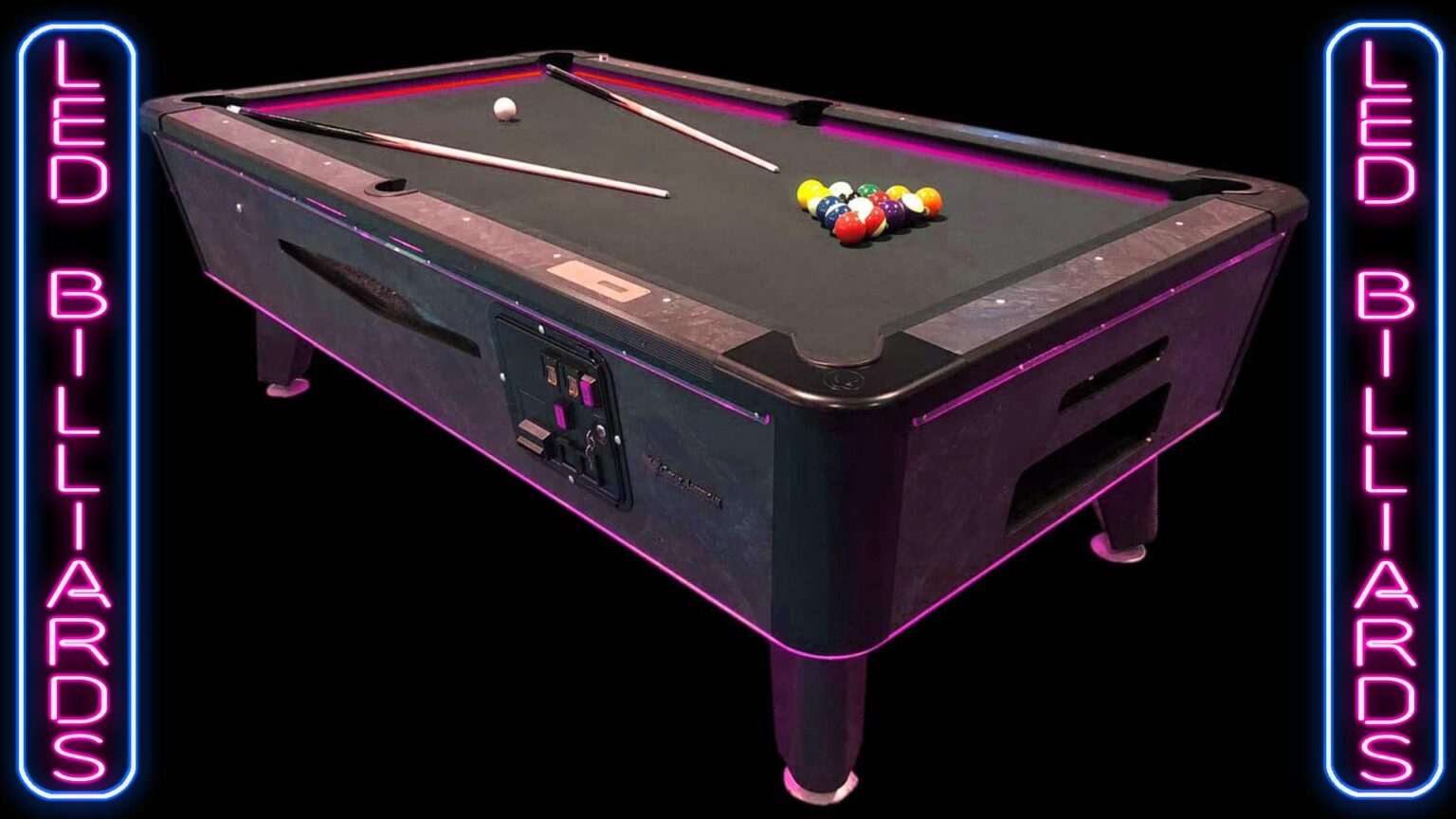Pool Table Billiards – LED Game – COCKTAIL HOUR ENTERTAINMENT