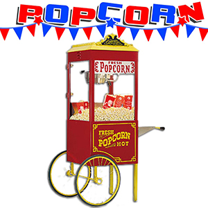 popcorn machine warmer deluxe cart fun food