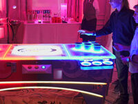 Power Pong Arcade Beer Pong Ping Pong Toss Game Rental Button