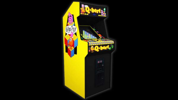 Q*bert classic 80s arcade game rental