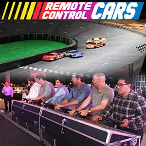 Remote Control Cars 6-Player Game Rental Button