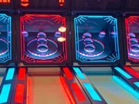 Skeeball Arcade Game Party Rental Button