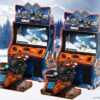 Sitdown Racing Snowmobile Driving Arcade Game